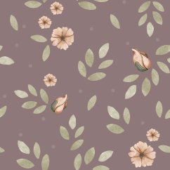 Tapeta Boho kvety fialová 280x50 cm