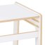 Montessori detský stolík, 3 úrovne detail – biela drevená súprava