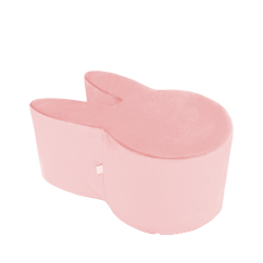 Puf na sedenie zajačik ružová 67 cm