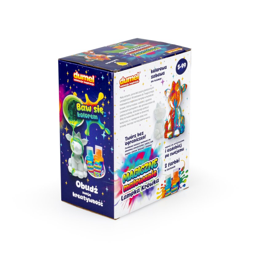 Magické maľovanie – Lampička Kravička | Kreatívna sada na výrobu lampy