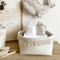 Boho košík prírodný 25 cm