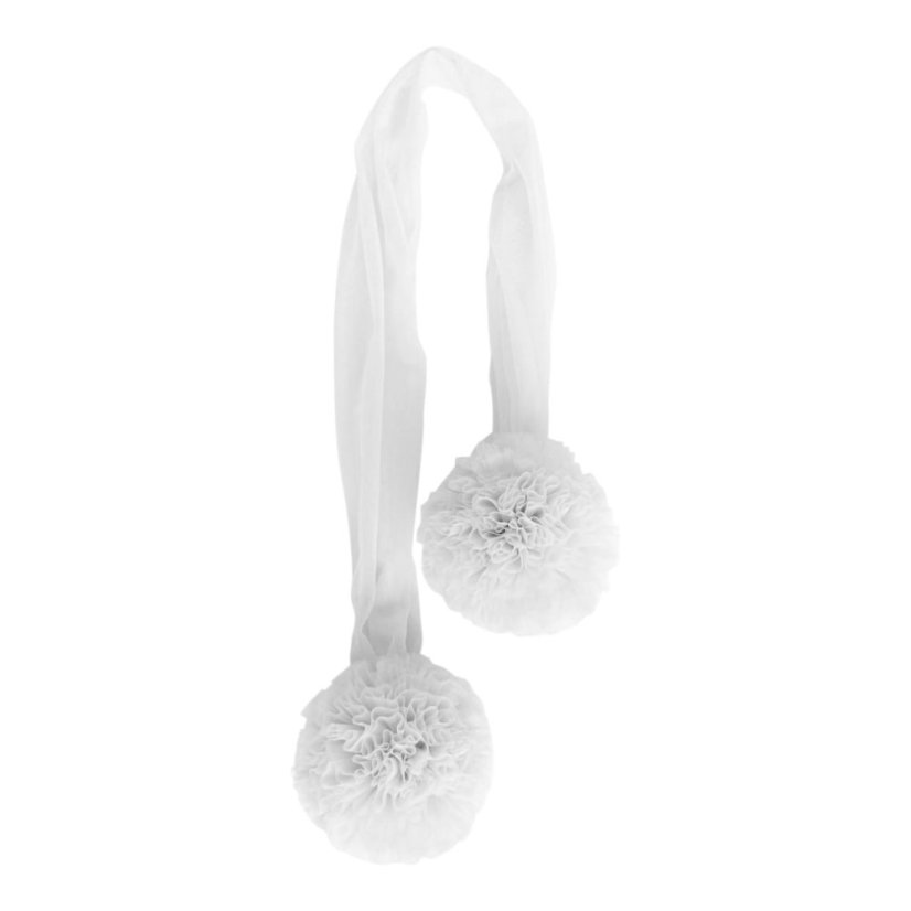 Girlanda Pom biela