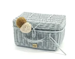 Prútený kufrík - mätová