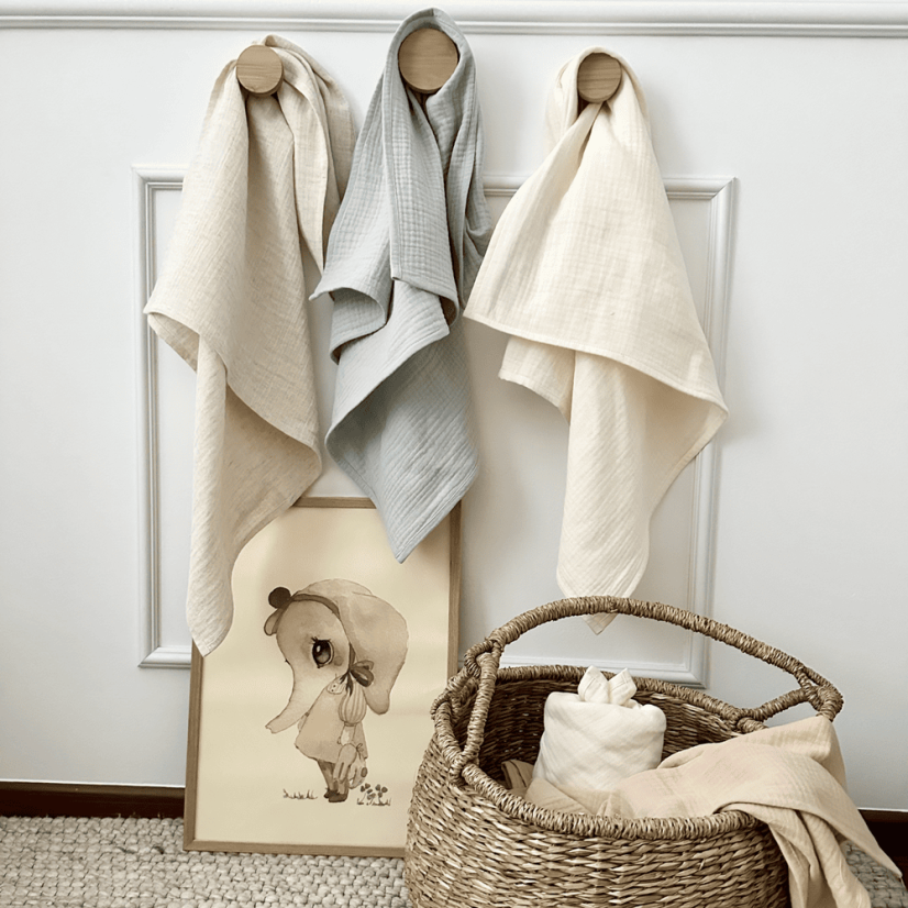 Mušelínová plienka z organickej bavlny prírodná 70×70 cm