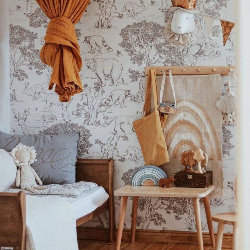 Tapeta černobílá zvířata 280x100 cm