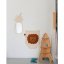 Zrkadlo ananás do detskej izby – dekoratívne akrylové zrkadlo z dreva 23x48 cm