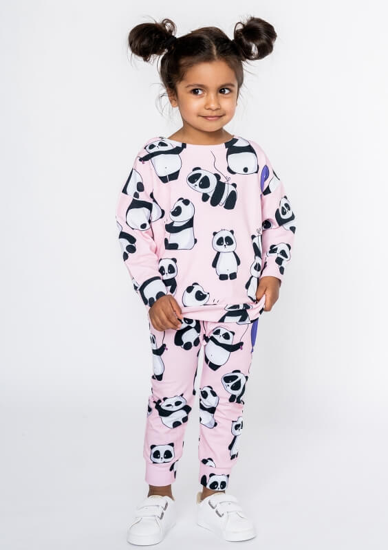 Dievčenské tepláky - panda