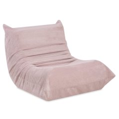 Detské ergonomické kreslo MOONI – svetloružová, prémiový manšester