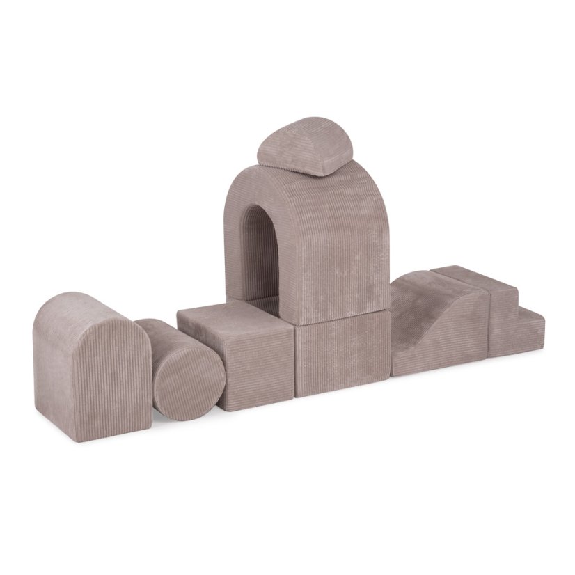 Hřiště Zámek s bazénem + 150 míčků (perleť, zlato), béžový prémiový manšestr