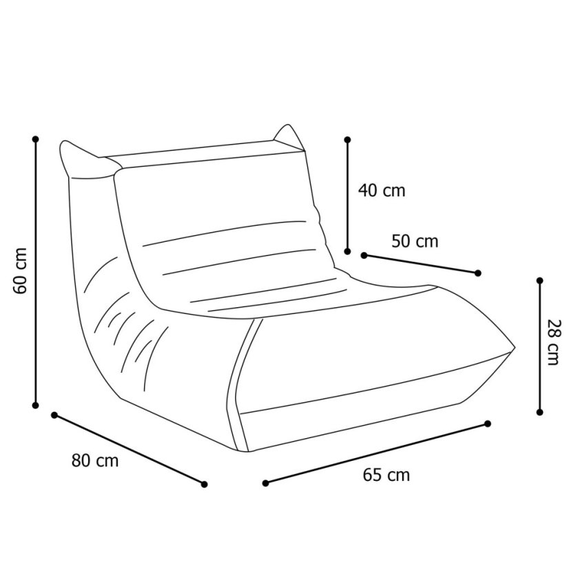 Dětské ergonomické křeslo MOONI – béžová, prémiový manšestr