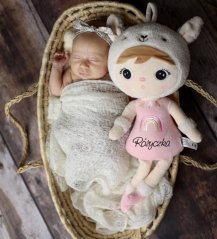 Bábika Alpaka 48 cm s menom – personalizovaný darček pre bábätko