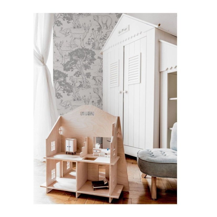 Tapeta černobílá zvířata 280x100 cm