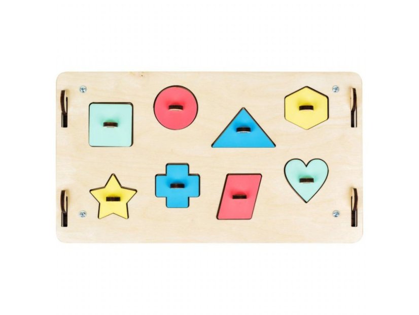 Montessori Activity board domček naturálny