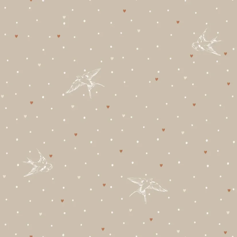 Tapeta béžovej lastovičky 280×50 cm