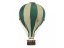 Dekorační létající balón zelená/krémová – dekorace do dětského pokoje - Velikost balónu: S-28cm x 16cm