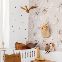 Tapeta ptáci na noční obloze 280x100 cm