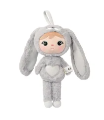 Usínáček - Panenka králík šedá mini se jménem Kristínka 30 cm