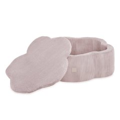 Suchý bazén kvietok s podložkou – ružový menčester 95×30 cm + 200 guličiek