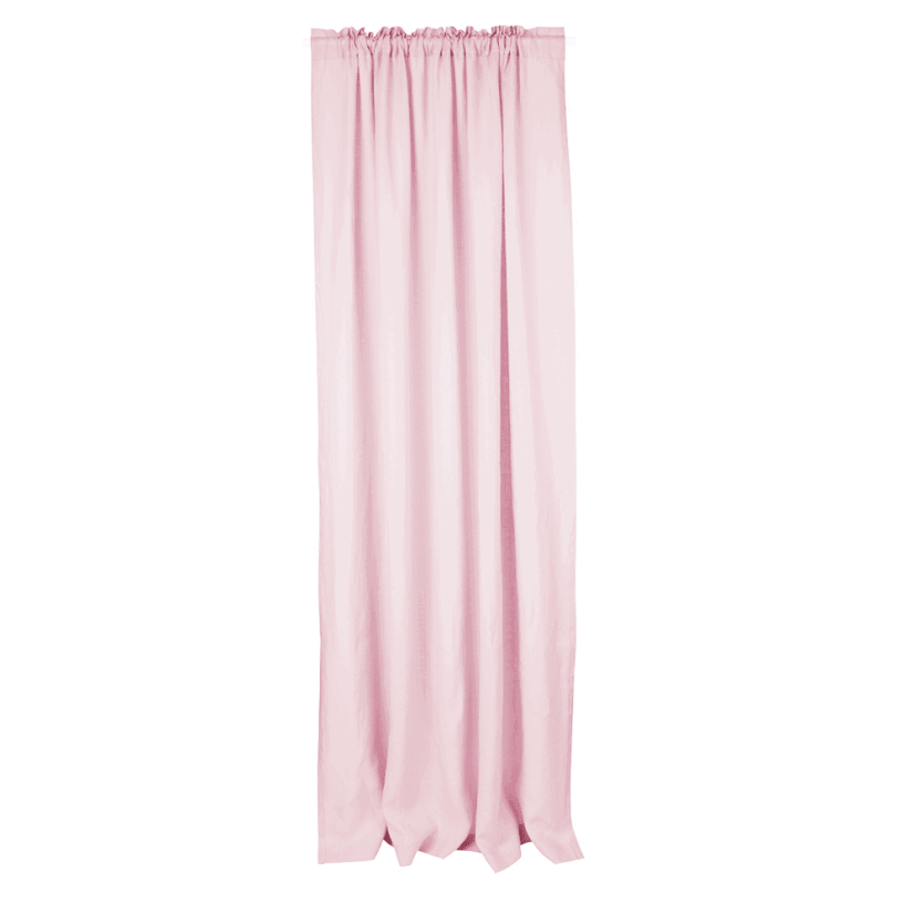 Ľanový záves bubblegum 140/300 cm