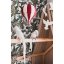 Dekorační létající balón bordó – dekorace do dětského pokoje - Velikost balónu: M-33cm x 20cm
