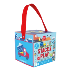 Stohovacie kocky Stavba | Edukačné kocky pre deti 2+