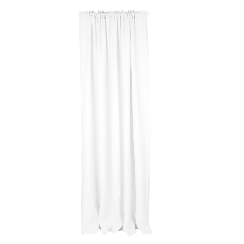 Ľanový záves biela 140/300 cm - Rozmery: 250 cm