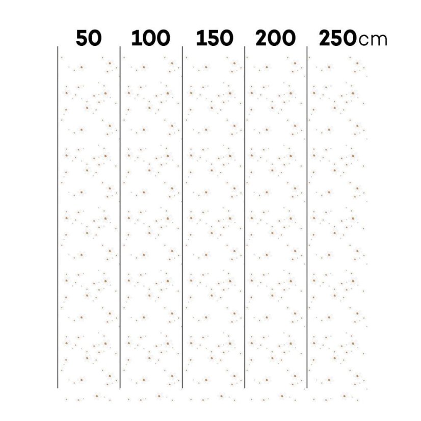 Tapeta biele kvety 280×50 cm