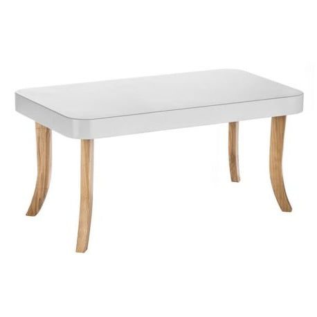 Detský obdĺžnikový stôl drevené nožičky - Výška nožičiek: 37 cm a 47 cm, Farba nožičiek: Biela