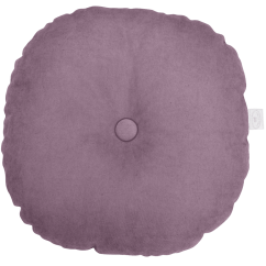 Okrúhly vankúš s gombíkom fialový 40 cm