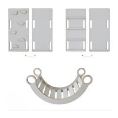 Lezecká souprava 3v1 malá – houpačka, skluzavka a lezecká stěna