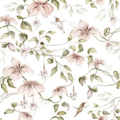 Tapeta stromy raja biela 280x100 cm
