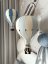 Dekoračný lietajúci balón svetlo modrá/krémová – dekorácia do detskej izby - Veľkosť balóna: M-33cm x 20cm