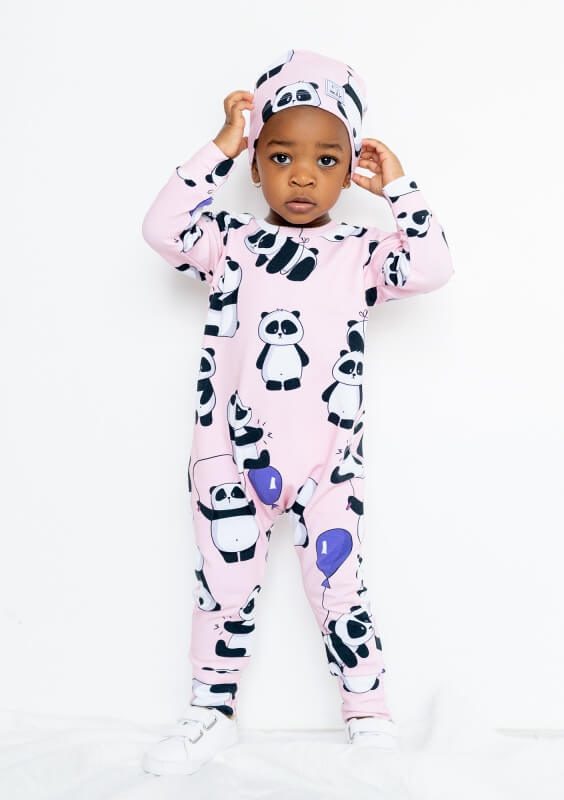 Detská čiapka panda - Veľkosť oblečenia: 86/92 (12-24M)