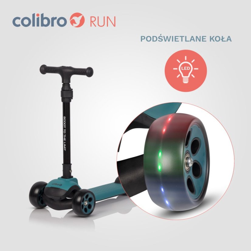 Dětská koloběžka RUN tyrkysová