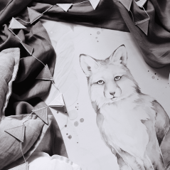 Plakát liška 50x70cm