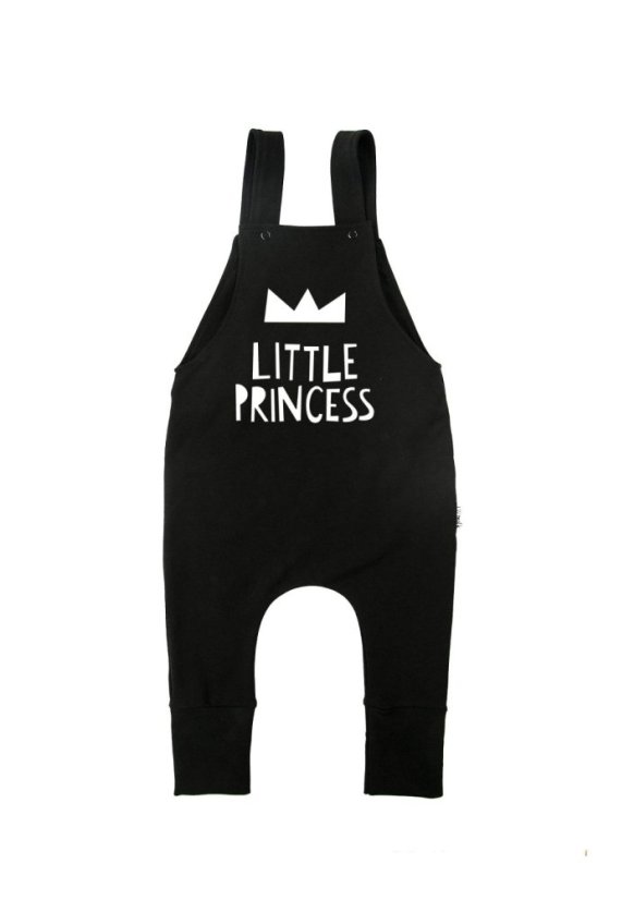 Detské tepláky na traky "little princess" - Veľkosť oblečenia: 74-80 ( 6-12M)