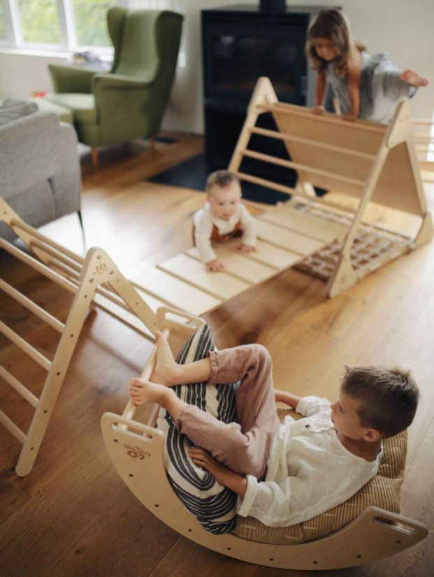 Montessori piklerový hojdací lezecký oblúk / hojdačka