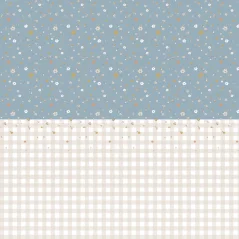 Tapeta boho kostky modrá 280x50 cm