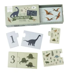 Počítanie puzzle: dinosaurus