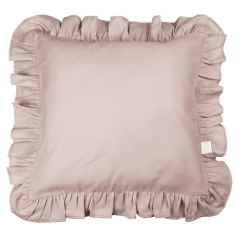 Vankúš s volánikmi tmavo ružová 45cm