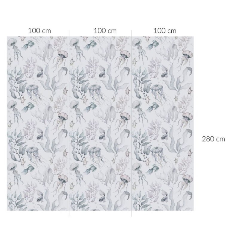 Tapeta magie oceánu béžová 280×100 cm