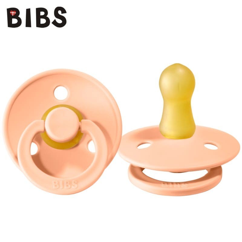 BIBS Dudlík Peach Sunset S – přírodní kaučuk pro novorozence (0m+)