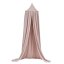 Mušelínový baldachýn – zaprášená ružová, 100 % organická bavlna GOTS