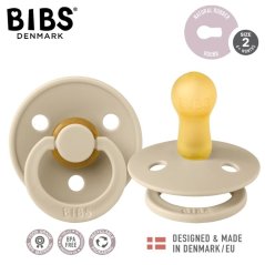 BIBS Dudlík Vanilla M – přírodní kaučuk pro miminka (6–12 měs.)