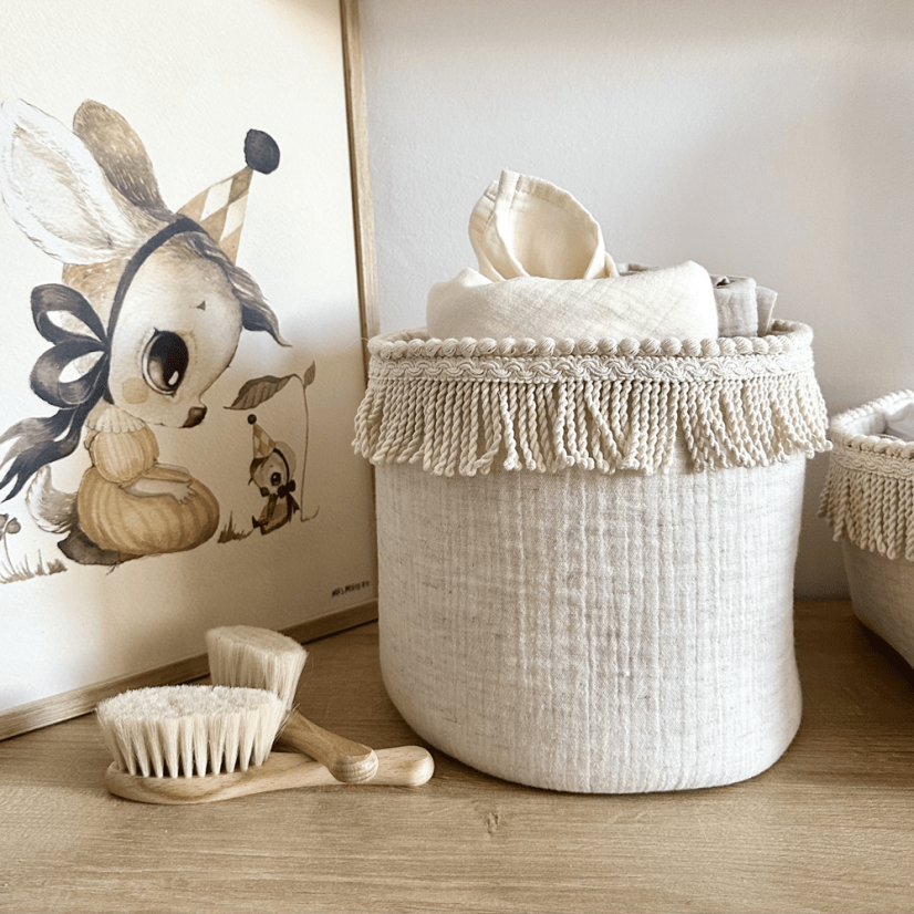 Boho košík přírodný 25 cm