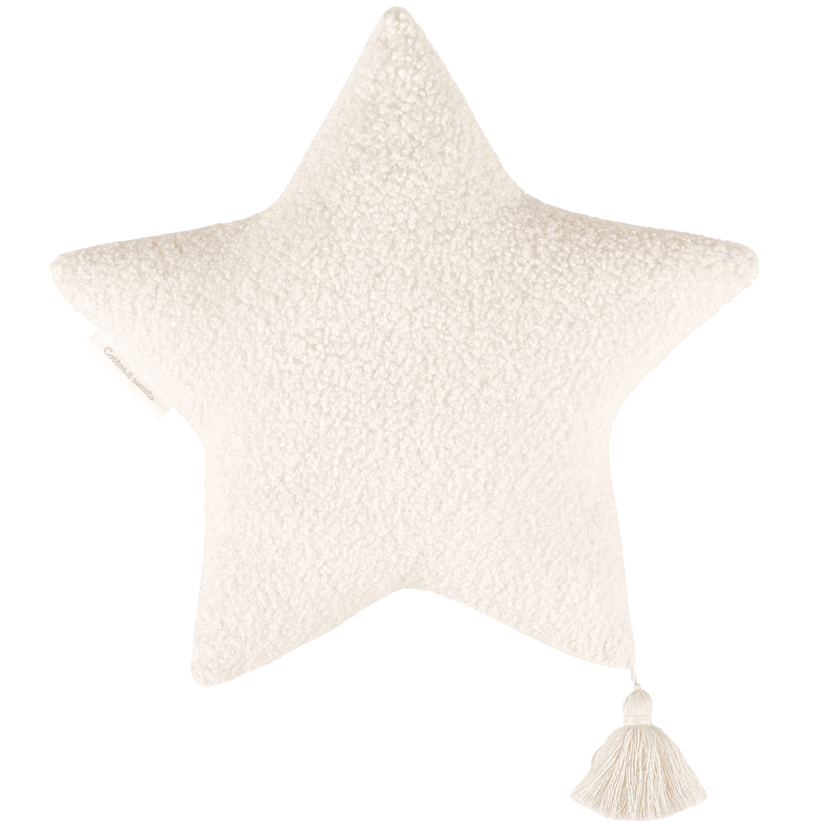 Boho polštář hvězda vanilka 50 cm