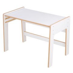 Montessori detský stolík – biela drevená súprava