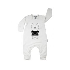 Detský overal s dlhým rukávom medvedík