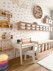 Montessori nábytková zostava pre väčšie deti - biela