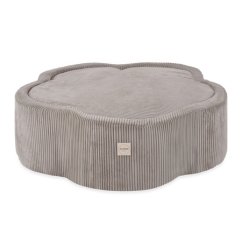 Suchý bazén kvietok s podložkou – béžový menčester 95×30 cm + 200 guličiek